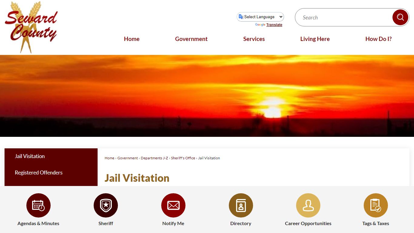 Jail Visitation | Seward County, KS - Official Website